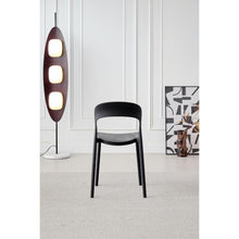 Silla Patrick, Color Negro, con Espaldar y Diseño Moderno