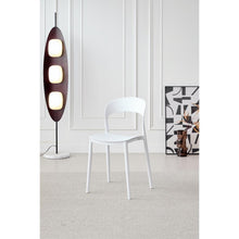 Silla Patrick, Color Blanco, Con espaldar y diseño Moderno