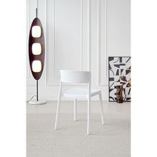 Silla Monaco, Color Blanco, Con espaldar y diseño Moderno