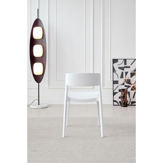 Silla Monaco, Color Blanco, Con espaldar y diseño Moderno