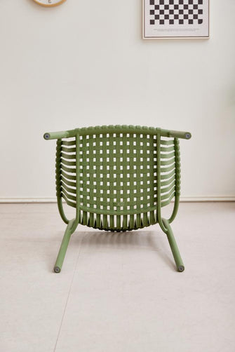 Silla Madrid con Brazos, Color Verde Olivo, Con espaldar y diseño Moderno