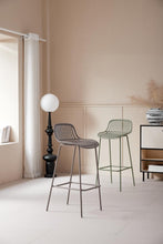 Butaco para Barra Tulum, Color Taupe, Diseño Moderno X4