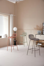 Butaco para Barra Tulum, Color Taupe, Diseño Moderno X4