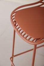 Butaco para Barra Tulum, Color Terracota, Diseño Moderno X4