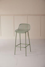 Butaco para Barra Tulum, Color Verde Olivo, Diseño Moderno X4