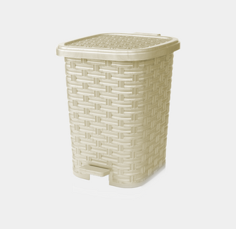 Papelera Rattan Beige