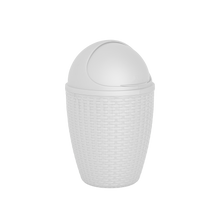 Papelera Rattan Polar Blanco