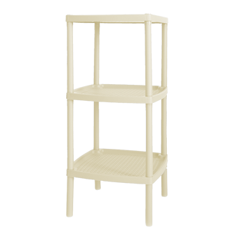 Mesa Cuadrada de 3 Niveles Beige