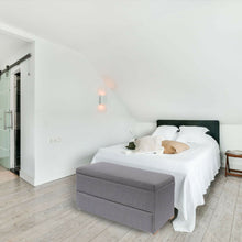 Banqueta Zapatero (46x100x40) Gris Memphis