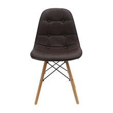 Silla Botones Eames Acolchada - Café