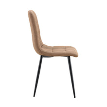 Set de 4 Sillas Flex, Color Marrón, Con espaldar y diseño Moderno