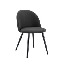 Set de 4 Sillas Core, Color Negro, con Espaldar y Diseño Moderno