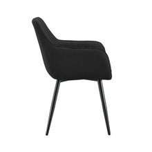 Set de 4 Sillas Neo, Color Negro, con Espaldar y Diseño Moderno
