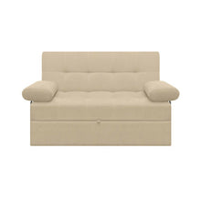 Sofa Cama Angela Con Brazos Antifluido, Color Beige
