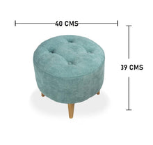 Combo sala Sofa (66x163x64) + Puff Verde Menta + Mesa de Centro