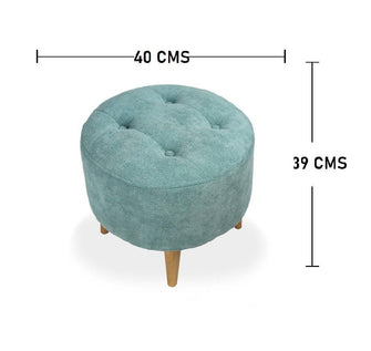 Combo sala Sofa (66x163x64) + Puff Verde Menta + Mesa de Centro