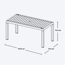 Combo Comedor Familiar Barú (1 Mesa + 6 Sillas Con Brazos) Taupe