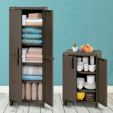 Combo Cocina Rattan (Armario Grande + Armario Mediano) Wengue