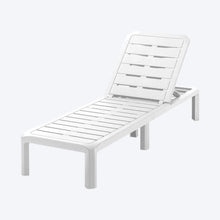 Combo Piscina (2 Camas Asoleadoras + 2 Sillas Playeras + 1 Mesa De Centro Rectangular) Blanco