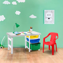 Combo Estudio Infantil (Escritorio + Silla) Niños Rojo