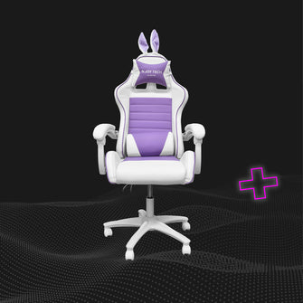 Silla Gamer Bunny Ergonómica Con Orejas, Blanco