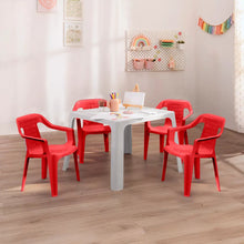 Combo Infantil (1 Mesa + 4 Sillas) Rojo