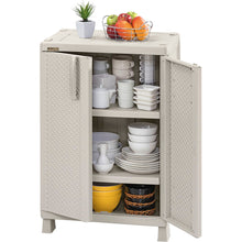 Armario Mediano Apariencia Rattan Taupe