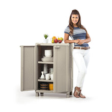 Armario Mediano Apariencia Rattan Taupe