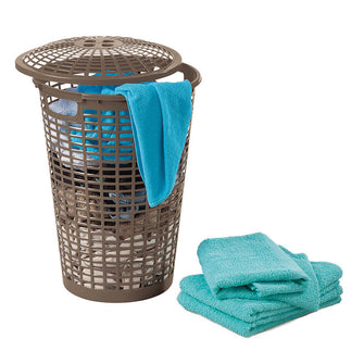 Cesta para Ropa Redonda con Manijas Mocca