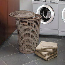 Cesta para Ropa Redonda con Manijas Mocca