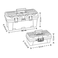 Combos Cajas de Herramienta 22"+12" Negro
