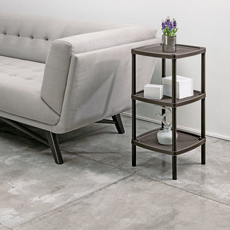 Mesa Multiusos Cuadrada de 3 Niveles Mocca