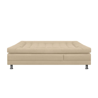 Sofa Cama Multifuncional Euro Con Brazos Antifluido, Color Beige