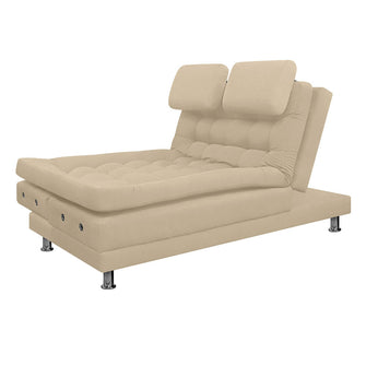 Sofa Cama Multifuncional Euro Con Brazos Antifluido, Color Beige