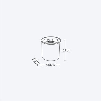 Recipiente Hermético 650 ml Taupe