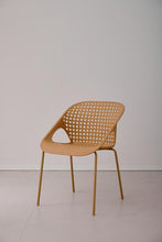 Silla Senit con Brazos, Color Naranja, Con espaldar y diseño Moderno X4