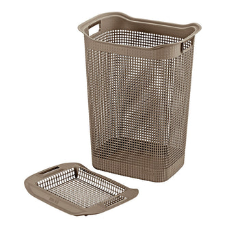 Cesta Para Ropa Linum Con Tejido Premium Mocca
