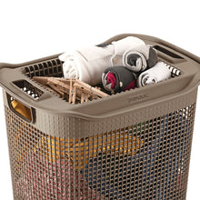 Cesta Para Ropa Linum Con Tejido Premium Mocca
