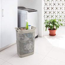 Cesta Para Ropa Linum Con Tejido Premium Taupe