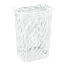 Cesta Para Ropa Linum Con Tejido Premium Blanco