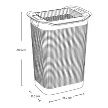 Cesta Para Ropa Linum Con Tejido Premium Blanco