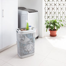 Cesta Para Ropa Linum Con Tejido Premium Blanco