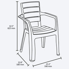 Silla Barú con Brazos Wengue