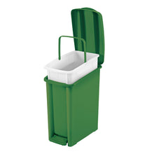 Basurero Pedal Delgado 10 Litros Verde