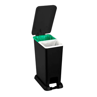 Basurero Pedal 35 Litros Negro