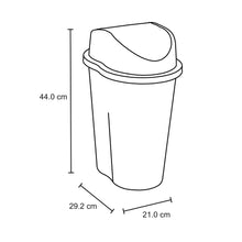 Papelera Style Tapa Vaiven 10 Litros Verde