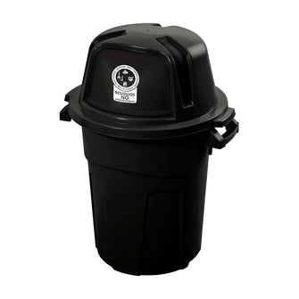 Basurero Manejo Residuos 100 Litros Negro