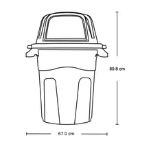 Basurero Manejo Residuos 100 Litros Verde