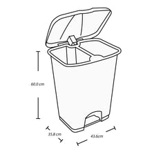 Basurero Pedal 60 Litros Doble