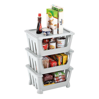 Canasta Organizadora Gris Hielo